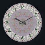 Artsy Art Deco Clock Grote Klok<br><div class="desc">Art Deco-ontwerp met duidelijke,  leesbare cijfers.</div>
