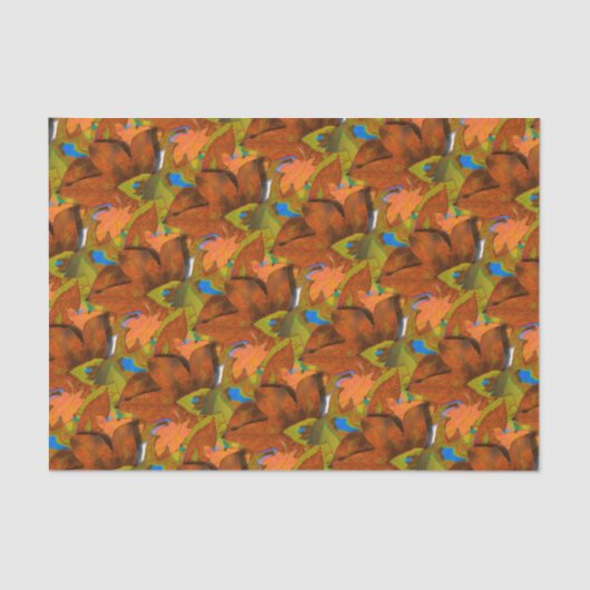 Artsy Autumn Leaves Tissuepapier (Voorkant)