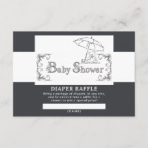 Artsy Baby Shower Diaper Raffle