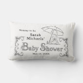 Artsy Baby Shower Mommy-to-be Kussen (Achterkant)