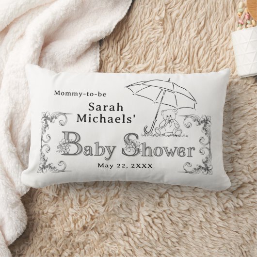 Artsy Baby Shower Mommy-to-be Kussen (Deken)