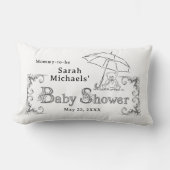 Artsy Baby Shower Mommy-to-be Kussen (Voorkant)