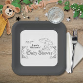 Artsy Baby Shower Papieren Bordje