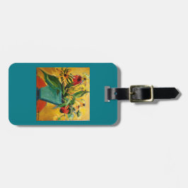 artsy bagagelabel purse label of sleutelketen