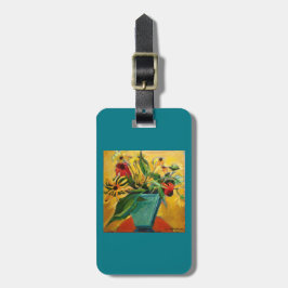artsy bagagelabel purse label of sleutelketen