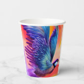 Artsy Bird Papieren Bekers (Achterkant)