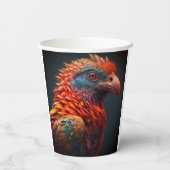 Artsy Bird Papieren Bekers (Achterkant)