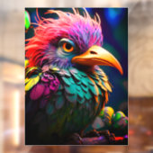 Artsy Bird Raamsticker (Vel 2)