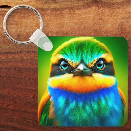 Artsy Bird Sleutelhanger (Voorkant)