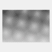 Artsy Black en White Moiré Pattern Inpakpapier Vel (Voorkant 3)