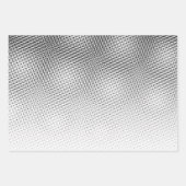 Artsy Black en White Moiré Pattern Inpakpapier Vel (Voorkant 2)