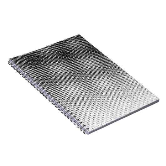 Artsy Black en White Moiré Pattern Notitieboek (Rechterzijde)