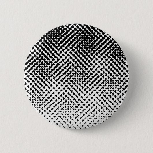Artsy Black en White Moiré Pattern Ronde Button 5,7 Cm (Voorkant)