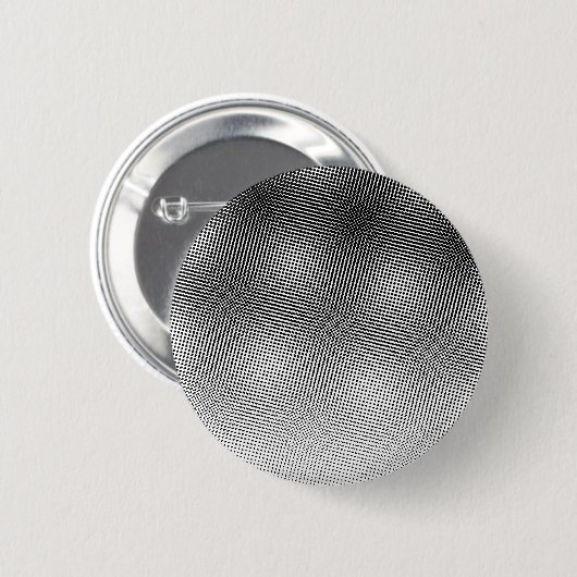 Artsy Black en White Moiré Pattern Ronde Button 5,7 Cm (Voorkant /achterkant)