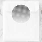 Artsy Black en White Moiré Pattern Ronde Sticker (Tas)