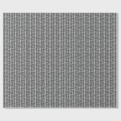 Artsy Black Grey White Zigzag Stripes Art Cadeaupapier (Vlak)