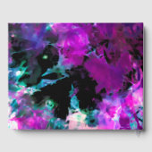 Artsy Black Paarse Tie Dye Viering van het Leven Gastenboek (Achterkant)