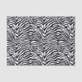 Artsy Black White Funky Zebra Print Patroon Tissuepapier (Voorkant)