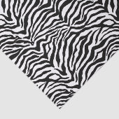 Artsy Black White Funky Zebra Print Patroon Tissuepapier (Detail)