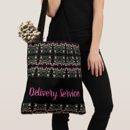 Artsy bloemenontwerper patroon tote bag