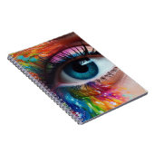 Artsy Blue Eye Notitieboek (Rechterzijde)