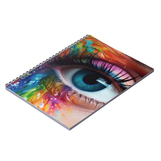 Artsy Blue Eye Notitieboek (Linkerzijde)