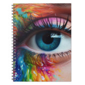 Artsy Blue Eye Notitieboek (Voorkant)