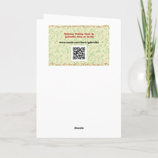  Artsy Blue Star Holiday Card Kaart (Achterkant)