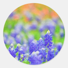 Artsy Bluebonnet en Indiase Paintbrush Sticker