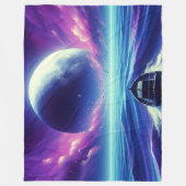 Artsy Boat Fleece Deken (Voorkant)