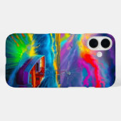 Artsy Boat Scene Telefoonhoes Case-Mate iPhone Case (Achterkant (horizontaal))