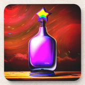 Artsy Bottle Bier Onderzetter (Voorkant)