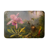 Artsy Brazilian Cattelya Orchid en 3 kolibries Badmat (Voorkant)