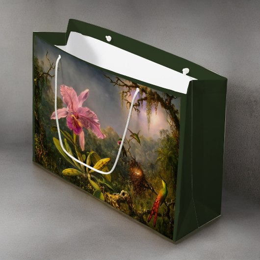 Artsy Brazilian Cattelya Orchid en 3 kolibries Groot Cadeauzakje