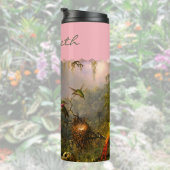 Artsy Brazilian Cattelya Orchid en 3 kolibries Thermosbeker