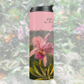 Artsy Brazilian Cattelya Orchid en 3 kolibries Thermosbeker