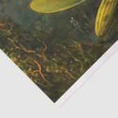 Artsy Brazilian Cattelya Orchid en 3 kolibries Tissuepapier (Detail)