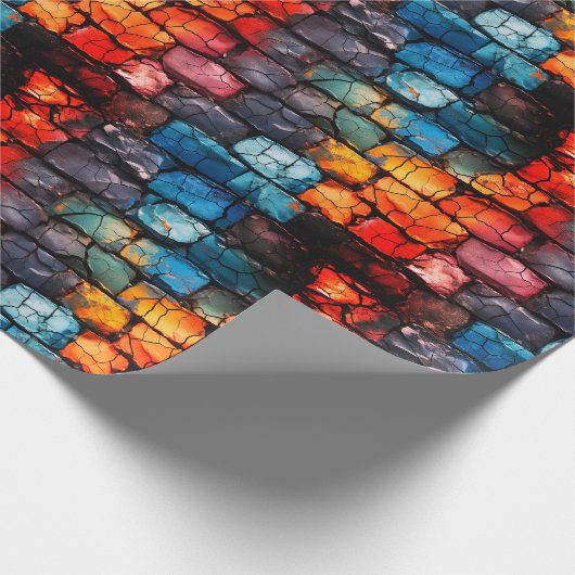 Artsy Brick Wall Cadeaupapier (Hoek)