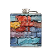 Artsy Brick Wall Heupfles (Achterkant)