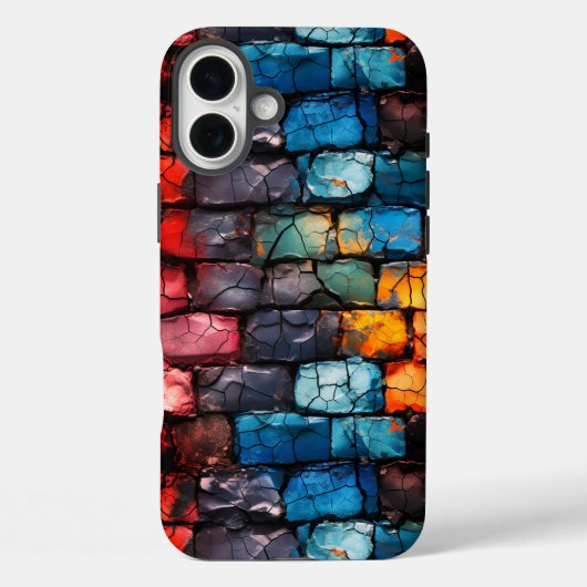Artsy Brick Wall Telefoonhoes Case-Mate iPhone Case (Achterkant)
