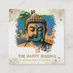 *~* Artsy Buddha QR AP33 QR Logo Pop Kunst Vierkante Visitekaartje
