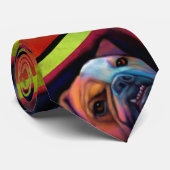 Artsy Bulldog Stropdas (Opgerold)