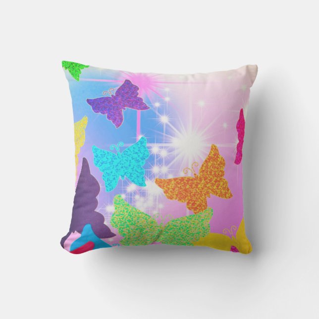 Artsy Butterflies Buitenkussen (Voorkant)