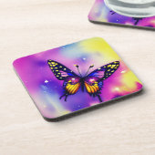 Artsy Butterfly Bier Onderzetter (Linkerzijde)