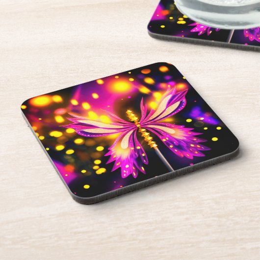 Artsy Butterfly Bier Onderzetter (Linkerzijde)