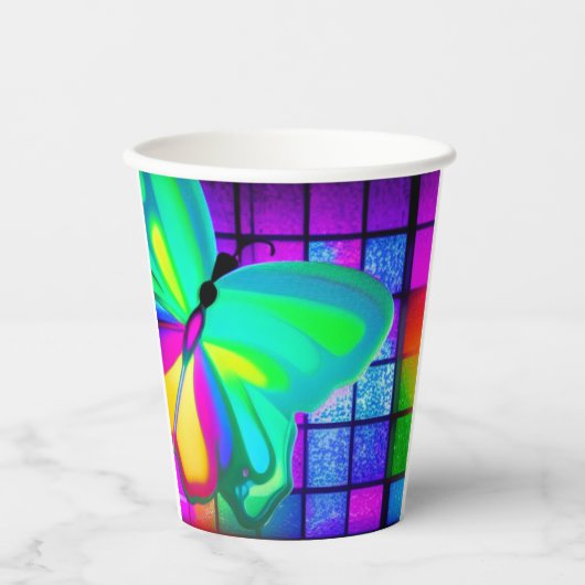 Artsy Butterfly Papieren Bekers (Voorkant)