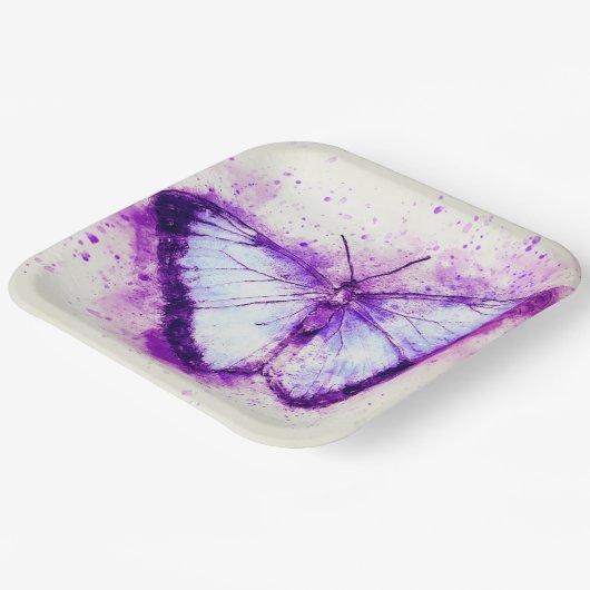 Artsy Butterfly Papieren Bordje (Gebogen)