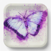 Artsy Butterfly Papieren Bordje (Voorkant)