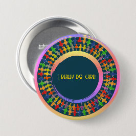 Artsy Campagne Ronde Button 7,6 Cm