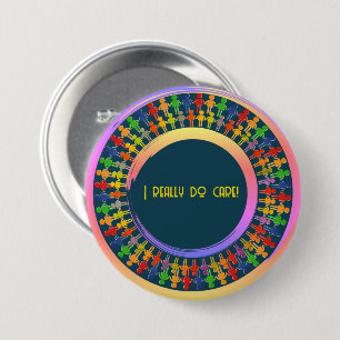 Artsy Campagne Ronde Button 7,6 Cm